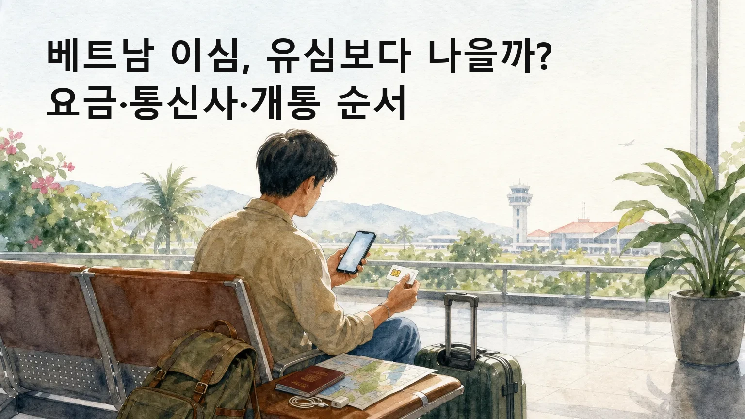 베트남 이심 고르는 법: 공항 도착 전에 꼭 정할 것 5가지
