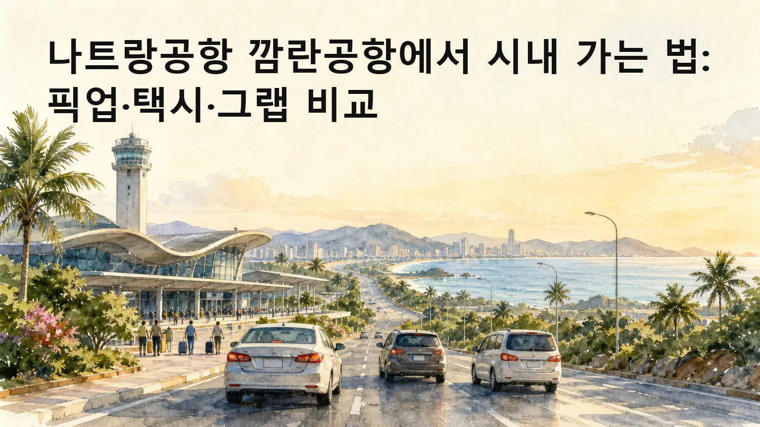 나트랑공항에서 시내 들어갈 때 안 헤매는 법: 픽업·택시·그랩·버스 체크리스트